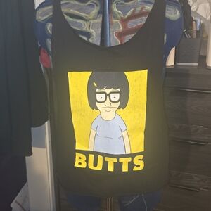 Custom Tina Belcher Butts Shredded Punk Tank Top